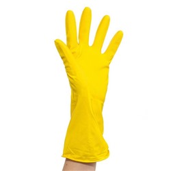Перчатки хозяйственные желтые 1 шт