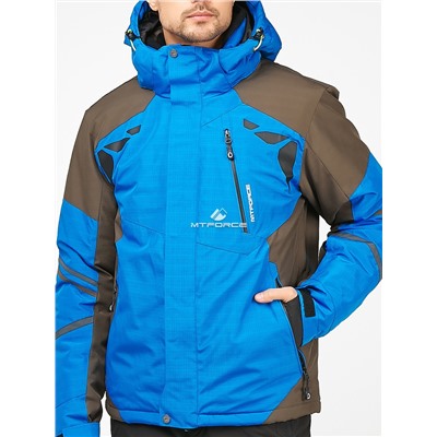Мужская зимняя горнолыжная куртка голубого цвета 1972Gl