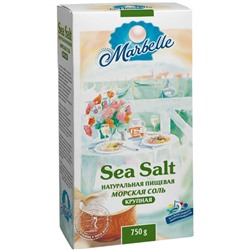 Натуральная пищевая морская соль Marbelle, крупная, 750 г