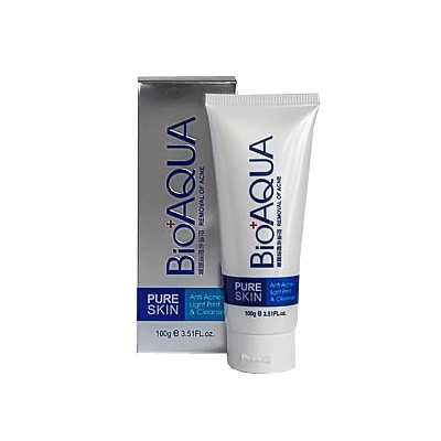 Bioaqua Pure Skin Пенка для умывания от угрей (Pure Skin Anti Acne Light Print), 100 гр.