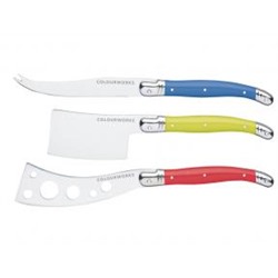 Нож для сыра,  набор 3 шт, Colourworks Brights бренда Kitchencraft недорого купить в интернет магазине