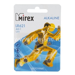 Батарейка алкалиновая Mirex AG 1 LR621/6BL