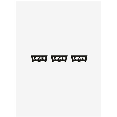 06-23 Термотрансфер Три маленьких лого бренда LEVI'S, чёрный 2х5см каждый