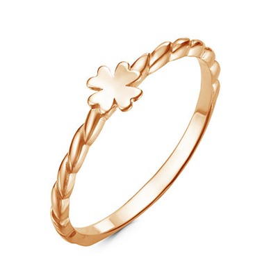 Золотое кольцо с клевером - 1030