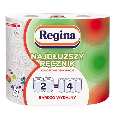 Полотенце Regina 2=4 декор, 2 рул.