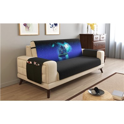 Дивандек на 3х местный диван с подлокотниками, 195*165 см. + 30 см. клапан арт. ДДСМ023-11063-СД.М0006
