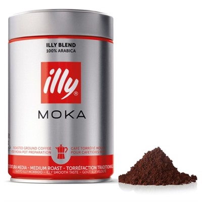 Кофе ILLY Moka средней обжарки молотый 250г, 100% арабика