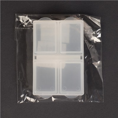 Органайзер для бисера, 6,4 × 4,4 × 1,3 см, цвет прозрачный