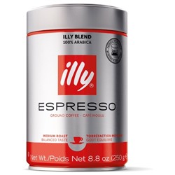Кофе ILLY espresso средней обжарки молотый 250г, 100% арабика