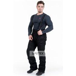 Горнолыжные брюки мужские Snow Headquarter C-033 полукомбинезон черный