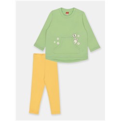 Комплект для девочки (джемпер, брюки) Зеленый