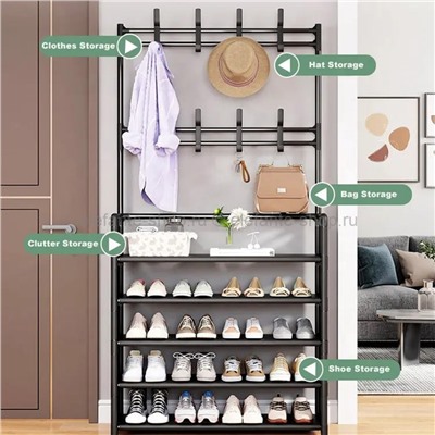 Стеллаж для одежды и обуви Clothes Rack White BK-10 (BJ)