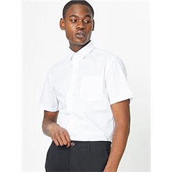 White Slim Fit Short Sleeve Shirt 5 Pack