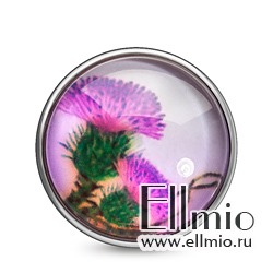 Кнопка  Noosa фиолетовые цветы #1