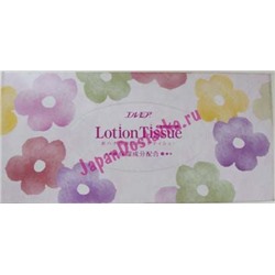 Гигиенические бумажные салфетки для чувствительной кожи Ellemoi Lotion Tissue, KAMI SHODJI 200 шт.