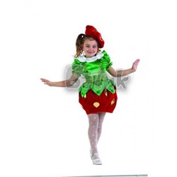 Детский карнавальный костюм Клубничка (зв.маскарад) 480