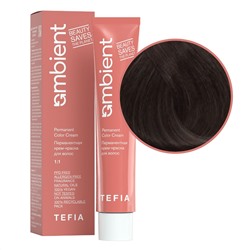 Уценка TEFIA Ambient 6.71 Перманентная крем-краска для волос / Темный блондин фиолетово-пепельный, 60 мл