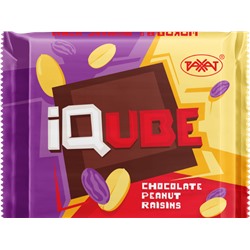 Айкуб/IQube chocolate peanut raisins шоколад ор-изюмный 70гр