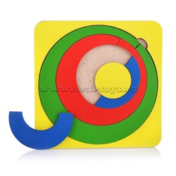 Головоломка - Мозайка  "Круг 3" 14х14 см, цвет, пакет