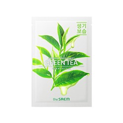 The Saem Natural Green Tea Тканевая маска с экстрактом зеленого чая