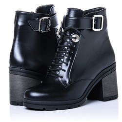 Женские кожаные ботинки LaRose L2274 Черный: Под заказ