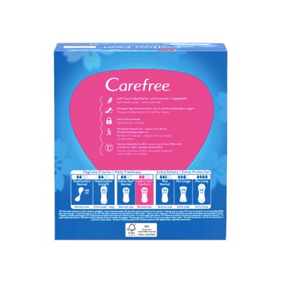 Carefree Slipeinlage Cotton Feel Flexiform ohne Duft 56 St, Карефри Ежедневные прокладки с хлопком Флексиформ 56шт, 2 упаковки (112шт)