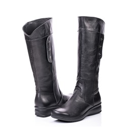 Женские кожаные сапоги Tacchi Grande TG4126 Черный: Под заказ