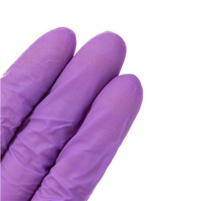 NitriMax Перчатки нитриловые смотровые одноразовые неопудренные, размер XS, сиреневый, 50 пар (100 штук)