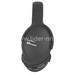 Наушники полноразмерные ELTRONIC (4466) bluetooth/fm/micro SD/AUX черные (в коробке)