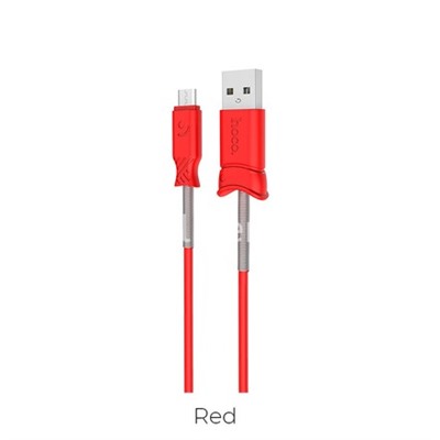 USB кабель micro USB 1.0м HOCO X24 (красный)