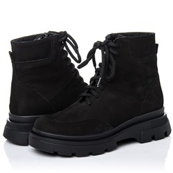 Женские кожаные ботинки RIVADI RIV2267 Черный Нубук: Под заказ