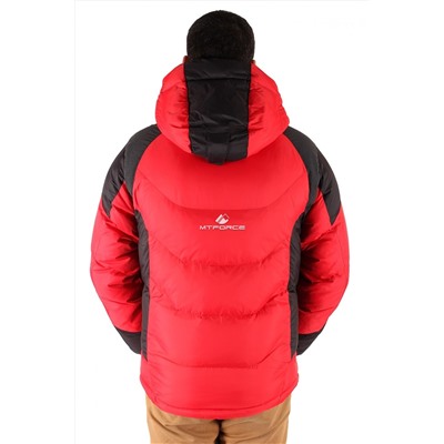 Мужская зимняя спортивная куртка красного цвета 9406Kr