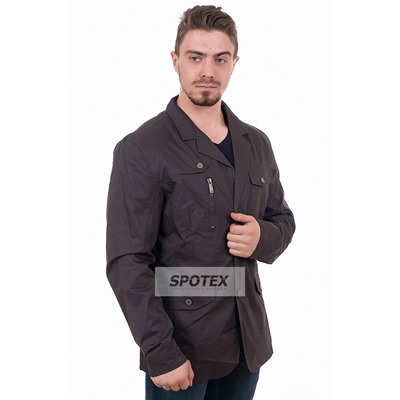 Мужская куртка-пиджак FP-1008 темно/серая