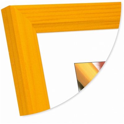 Рамка для сертификата Светосила Радуга 21x30 (A4) желтый, сосна со стеклом		артикул 5-34300