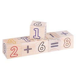 Развивающие кубики "Цифры-счет" (6 кубиков)