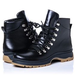 Женские кожаные ботинки RIVADI RIV2276 Черный: Под заказ
