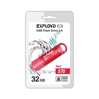 USB Flash  32GB Exployd (570) красный