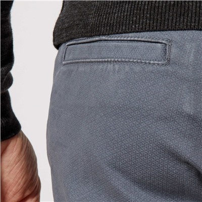 Узкие брюки-чинос с рисунком - серый