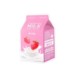 APIEU Strawberry Milk One Pack Тканевая маска с экстрактом клубники (1 шт)