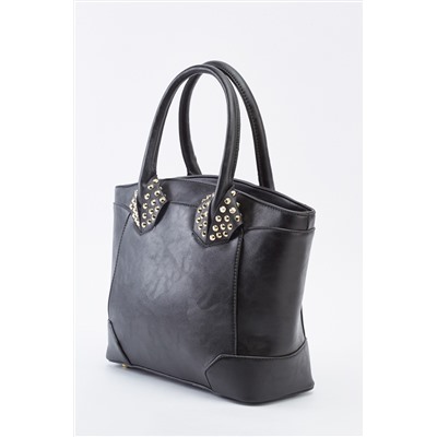Studded Faux Leather Bag