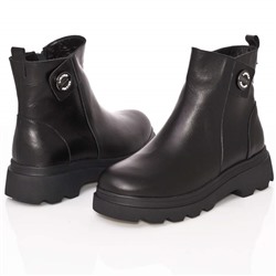 Женские кожаные ботинки DeLis DeL2201-A23 Черный: Под заказ