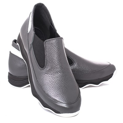 Женские кожаные кроссовки Shik Shoes Shik1240 Серый флотар: Под заказ