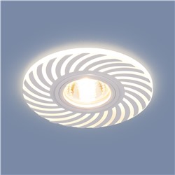 Встраиваемый точечный светильник с LED подсветкой 2215 MR16 WH белый