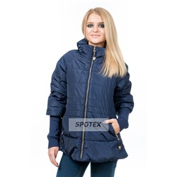 Подростковая демисезонная куртка для девочки Levin Force L-1501 т. синий
