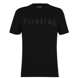 Firetrap, Large Logo T Shirt Mens