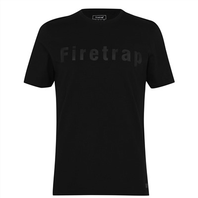 Firetrap, Large Logo T Shirt Mens