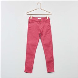 Облегающие брюки из джинсовой ткани - фиолетовый розовый