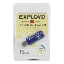 USB Flash 16GB Exployd (650) синий