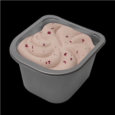 Мороженое пломбир «ШВАРЦВАЛЬДСКАЯ ВИШНЯ» шоколадный с кусочками шоколадного печенья и ромовой вишней 1.0кг