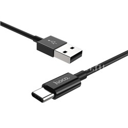 USB кабель для USB Type-C 1.0м HOCO X23 (черный)